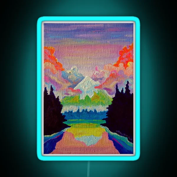 Misty Mountain RGB Neon Sign