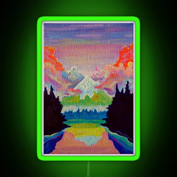 Misty Mountain RGB Neon Sign