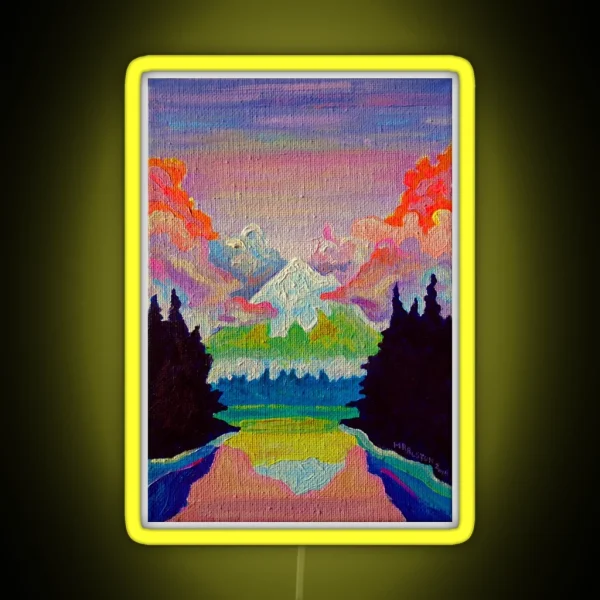 Misty Mountain RGB Neon Sign