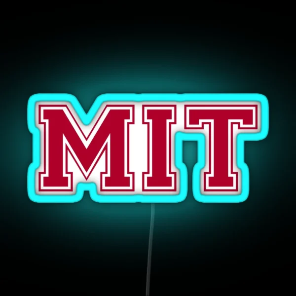 MIT Varsity Letters RGB Neon Sign
