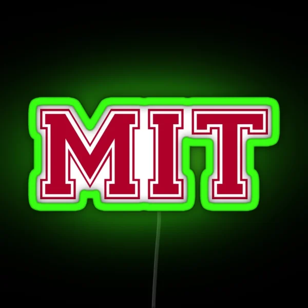 MIT Varsity Letters RGB Neon Sign