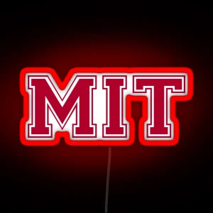 MIT Varsity Letters RGB Neon Sign