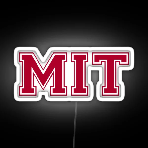 MIT Varsity Letters RGB Neon Sign