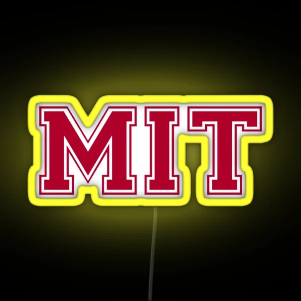 MIT Varsity Letters RGB Neon Sign