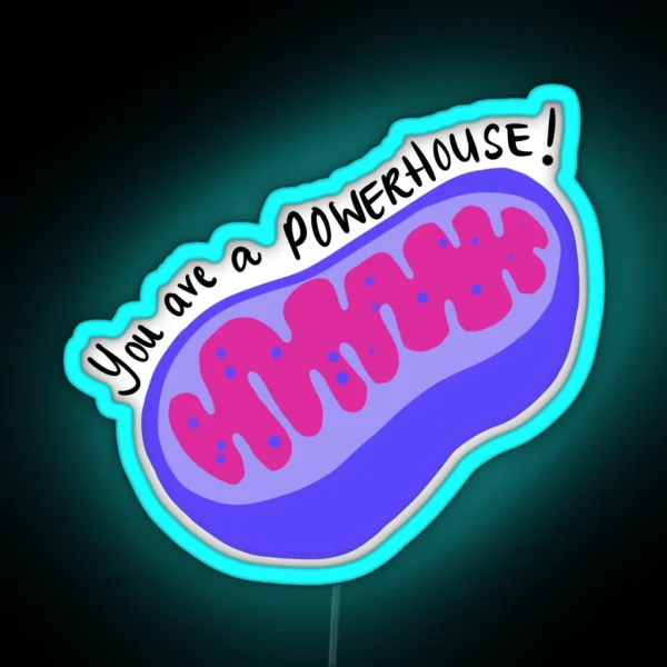 Mitochondria Powerhouse RGB Neon Sign