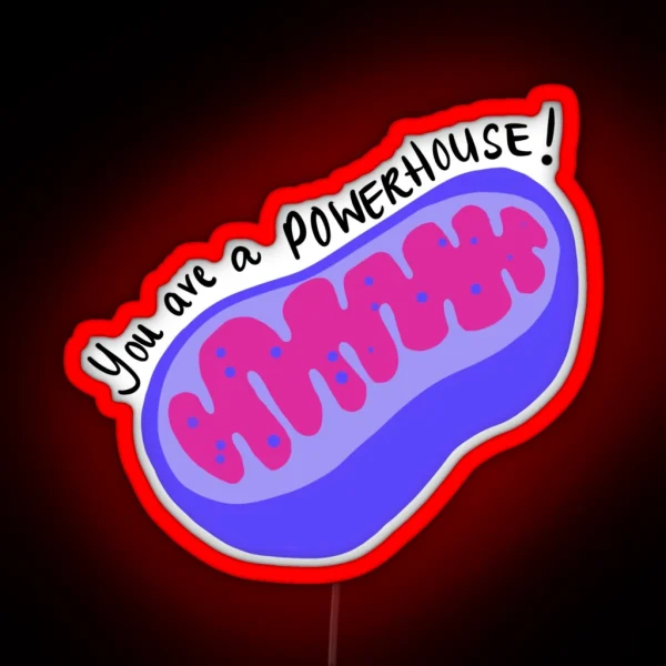 Mitochondria Powerhouse RGB Neon Sign