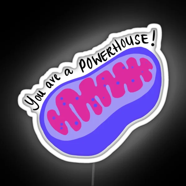 Mitochondria Powerhouse RGB Neon Sign