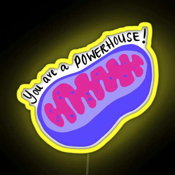 Mitochondria Powerhouse RGB Neon Sign