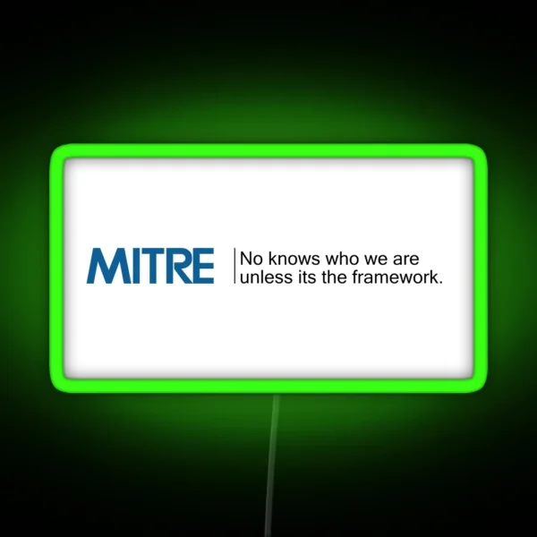 Mitre Framework RGB Neon Sign