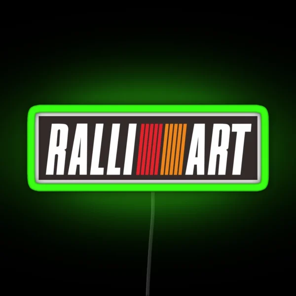 Mitsubishi RALLIART RGB Neon Sign