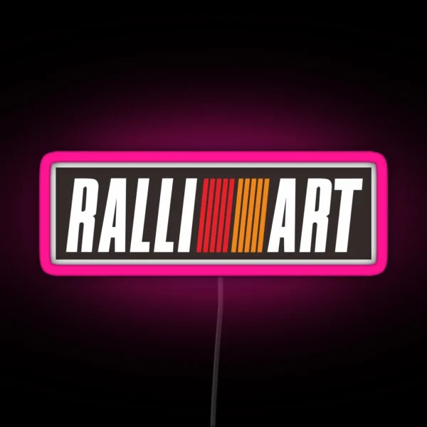Mitsubishi RALLIART RGB Neon Sign