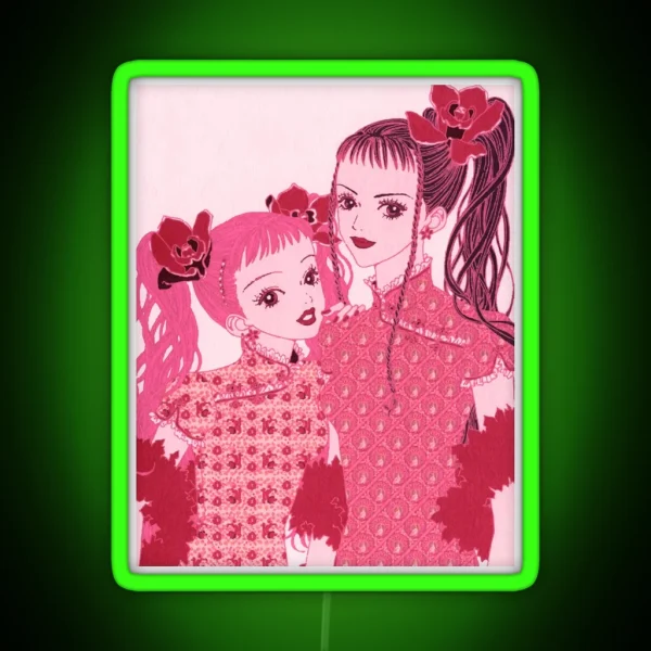 Miwako And Yukari Paradise Kiss Neighborhood Story Ai Yazawa Anime RGB Neon Sign