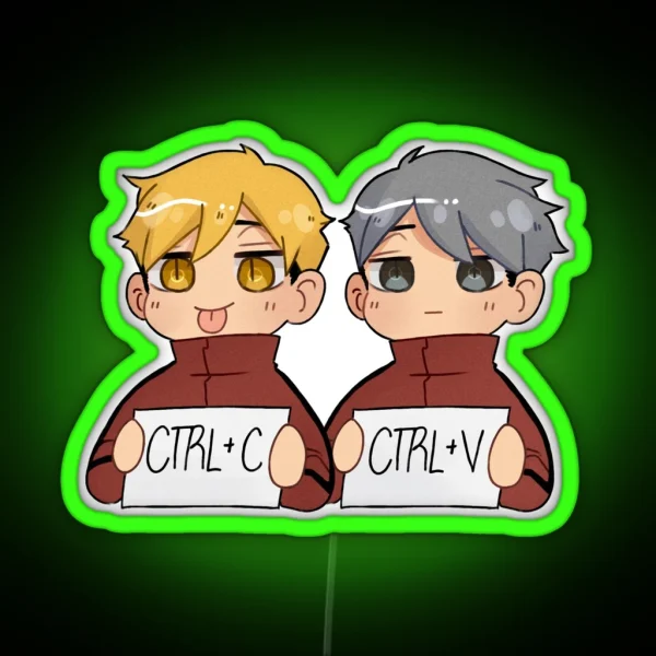 Miya Twins Copy Paste RGB Neon Sign