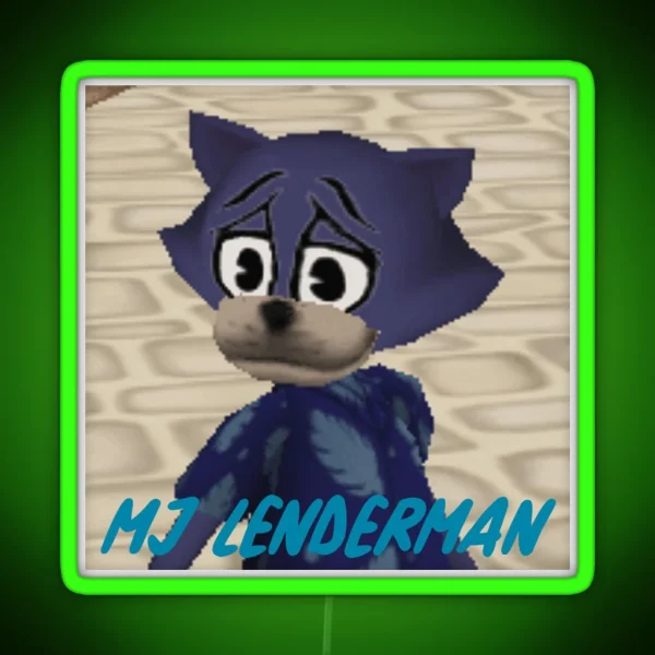 MJ Lenderman Toontown RGB Neon Sign