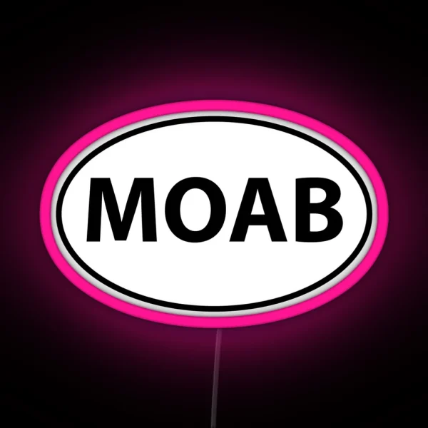 MOAB UT Led RGB Neon Sign