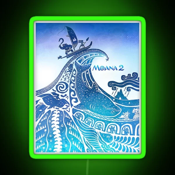 Moana 2 RGB Neon Sign