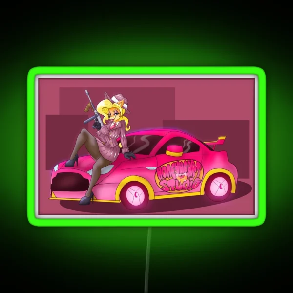 Mobster Isabella Bandicoot RGB Neon Sign