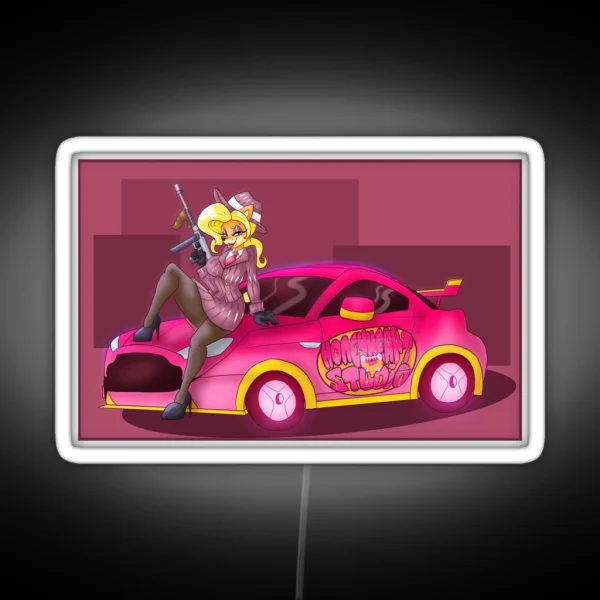Mobster Isabella Bandicoot RGB Neon Sign