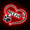 🎉 Custom Neon Pet Name Sign for Dog or Cat Owners