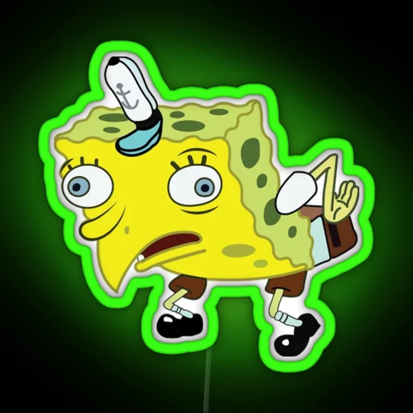 Mocking Spongebob RGB Neon Sign