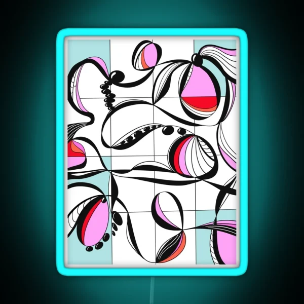 Modern Graphic Study 3 RGB Neon Sign