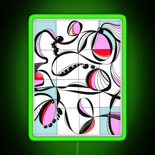 Modern Graphic Study 3 RGB Neon Sign