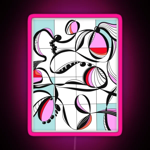 Modern Graphic Study 3 RGB Neon Sign