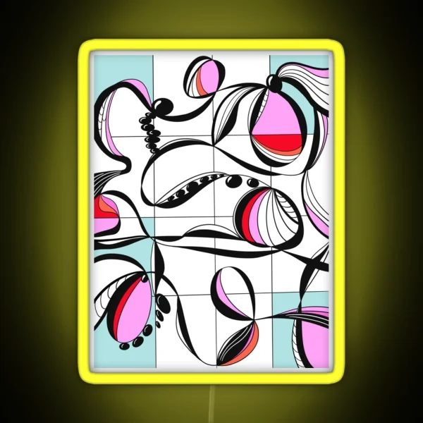 Modern Graphic Study 3 RGB Neon Sign