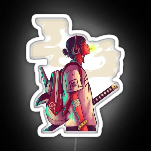 Modern Kunoichi RGB Neon Sign