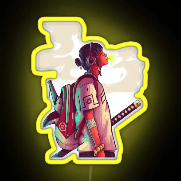 Modern Kunoichi RGB Neon Sign