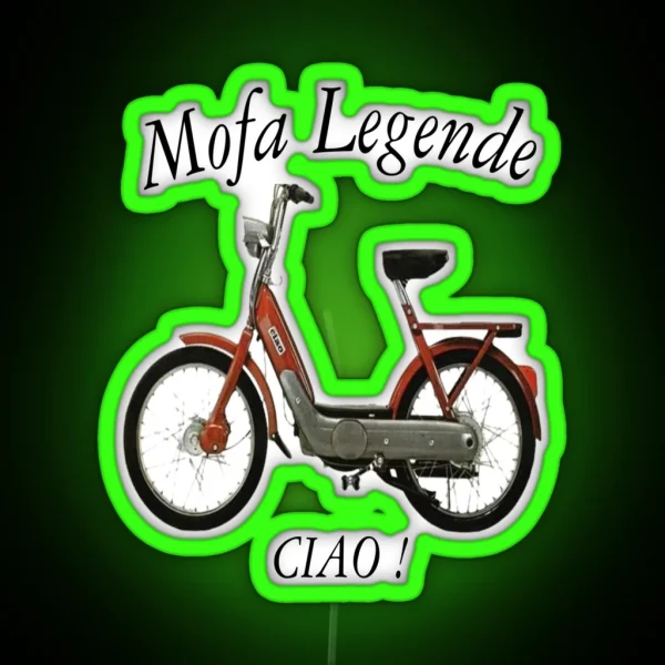 Mofa Ciao First Series Legend Ciao RGB Neon Sign