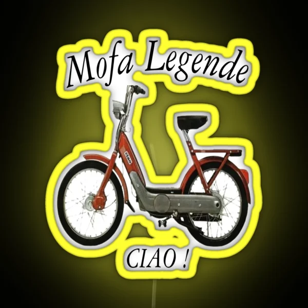 Mofa Ciao First Series Legend Ciao RGB Neon Sign