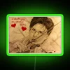 mohabbatein love neon sign rgb green