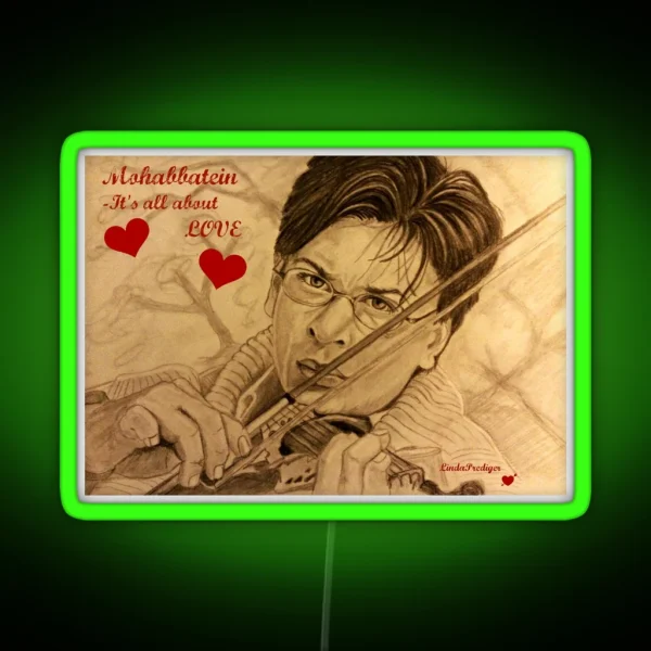 Mohabbatein It S All About Love RGB Neon Sign