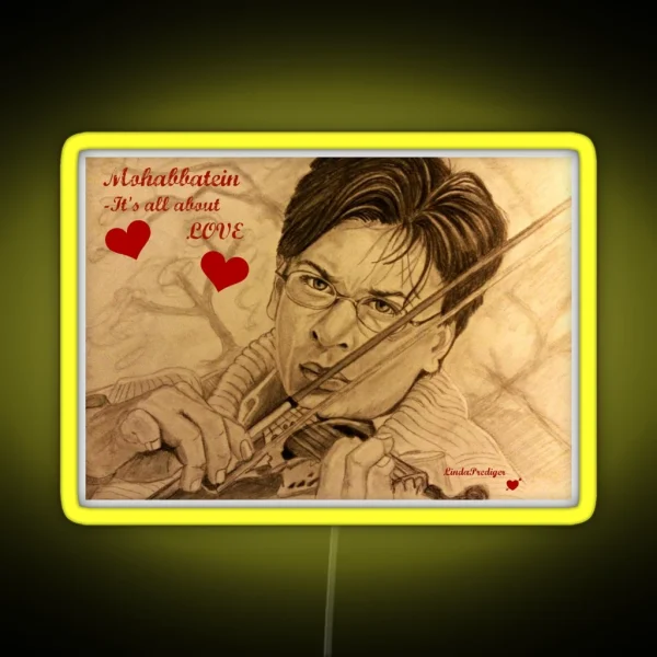 Mohabbatein It S All About Love RGB Neon Sign