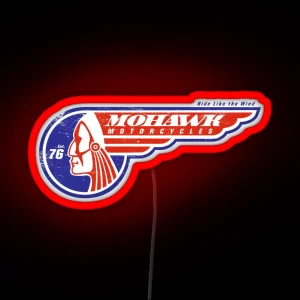 Mohawk Motocycles RGB Neon Sign