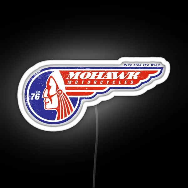 Mohawk Motocycles RGB Neon Sign