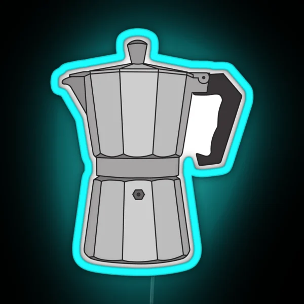 Moka Coffee Pot RGB Neon Sign