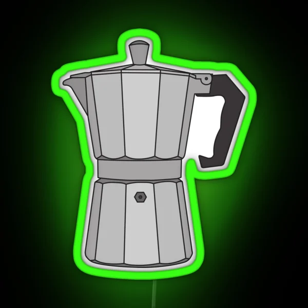 Moka Coffee Pot RGB Neon Sign