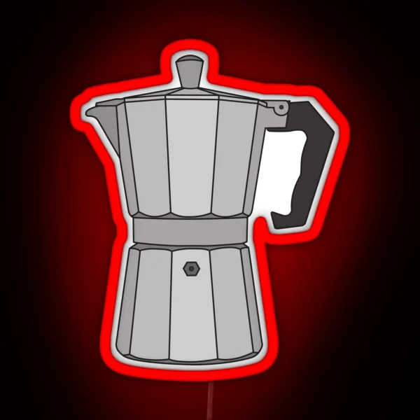 Moka Coffee Pot RGB Neon Sign