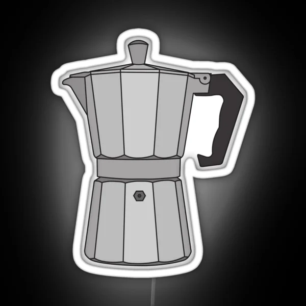 Moka Coffee Pot RGB Neon Sign