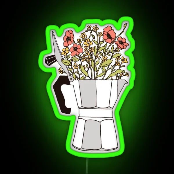 Moka Flowers RGB Neon Sign