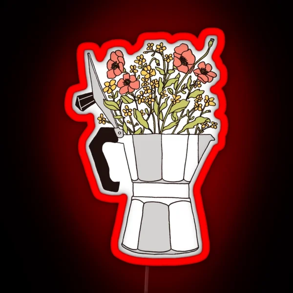 Moka Flowers RGB Neon Sign