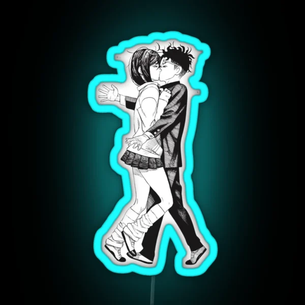 Momo And Okarun Dandadan RGB Neon Sign