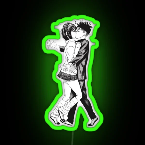 Momo And Okarun Dandadan RGB Neon Sign