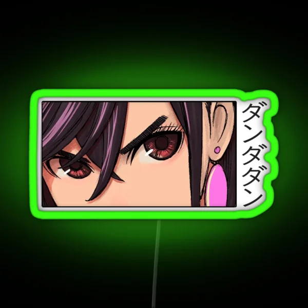 Momo Ayase Dandadan Anime Merch RGB Neon Sign