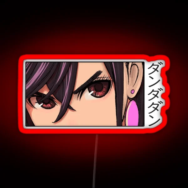 Momo Ayase Dandadan Anime Merch RGB Neon Sign