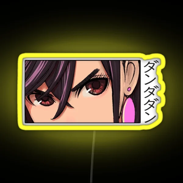 Momo Ayase Dandadan Anime Merch RGB Neon Sign