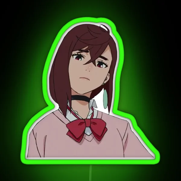 Momo Ayase Dandadan RGB Neon Sign