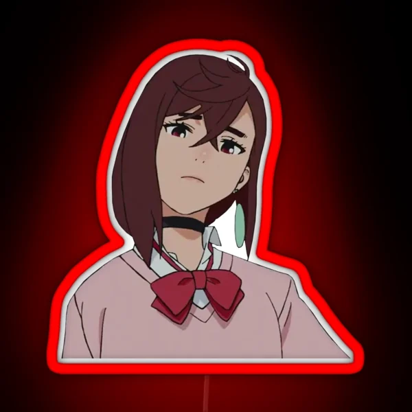 Momo Ayase Dandadan RGB Neon Sign